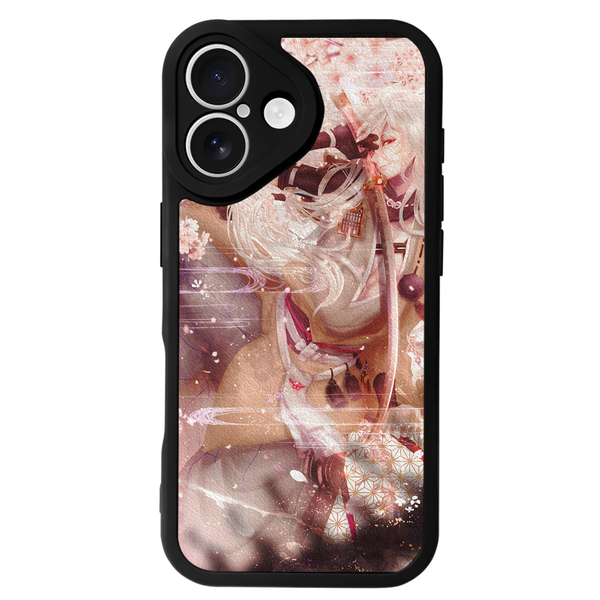 （画像用） 刀剣乱舞 Touken Ranbu 【iPhone 16シリーズ対応】シリコンスマホケース（レザー調） 材質：シリコン